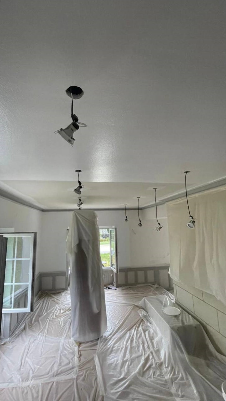 Mise en peinture d'un plafond par Gomes'renov49